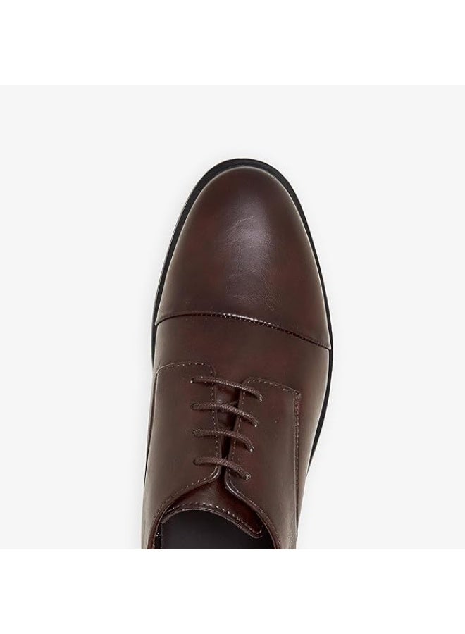 NDURE Men's Classic Derby Shoes | Leather | Luxury | Formal | Comfortable | Lightweight | Trendy Design | Office wear | Breathable | Casuals - Image 4
